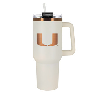 Thumbnail 1: Miami Hurricanes NCAA Miami Hurricanes Creme & Copper 40 oz. Colossus 
