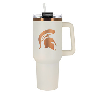 Thumbnail 1: MICHIGAN STATE SPARTANS NCAA Michigan State Spartans Creme & Copper 40 oz. Colossus 