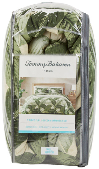 Thumbnail 2: Tommy Bahama Tommy Bahama 3-pc Vintage Palms Slub Jungle Comforter Set 