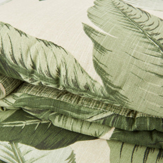 Thumbnail 4: Tommy Bahama Tommy Bahama 3-pc Vintage Palms Slub Jungle Comforter Set 