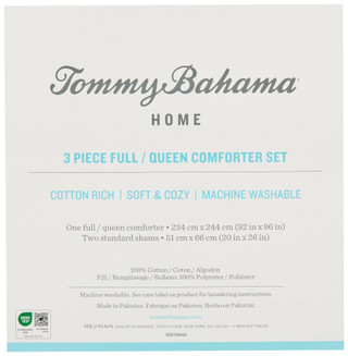 Thumbnail 6: Tommy Bahama Tommy Bahama 3-pc Vintage Palms Slub Jungle Comforter Set 