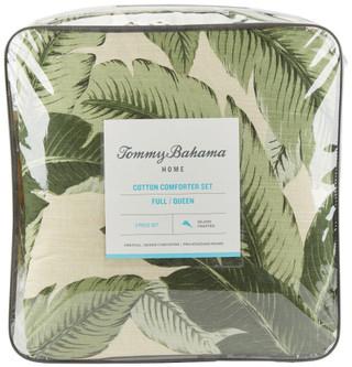 Thumbnail 1: Tommy Bahama Tommy Bahama 3-pc Vintage Palms Slub Jungle Comforter Set 
