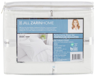 Thumbnail 5: JILL ZARIN Jill Zarin 300TC Performance Sateen 4-Piece Sheet Set 