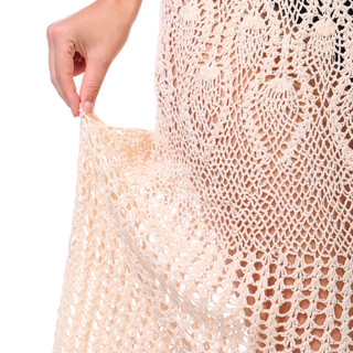 Thumbnail 2: Dotti Womens Open Crochet Maxi Cover Up Skirt 