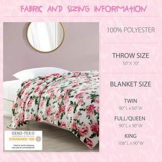 Thumbnail 13: Betsey Johnson Betsey Johnson Bouquet Day Blanket 