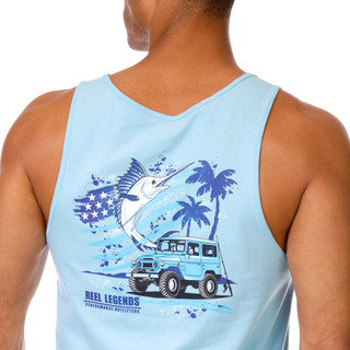 Thumbnail 2: REEL LEGENDS Reel Legends Mens Seabreeze Cotton Tank 