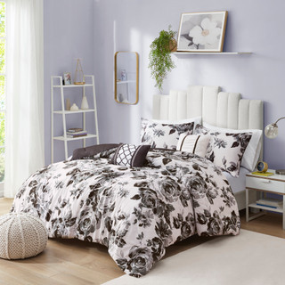 Thumbnail 1: Intelligent Design Intelligent Design Dorsey Floral Print Comforter Set 