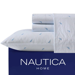 Thumbnail 3: Nautica Nautica T200 Washed Percale Sheet Set 