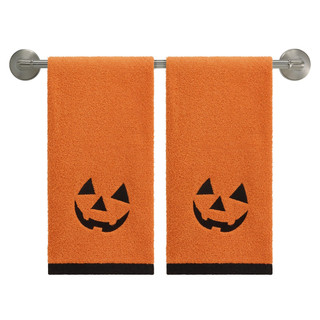 Thumbnail 1: Avanti Avanti Jack-O-Lantern Halloween Hand Towels Set of 2 