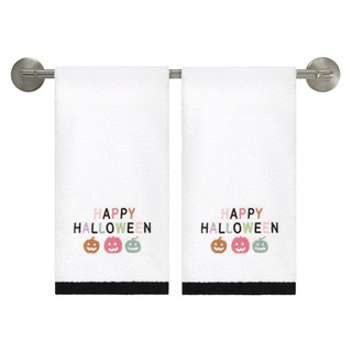 Thumbnail 1: Avanti Avanti Happy Pastel Halloween Hand Towels Set of 2 