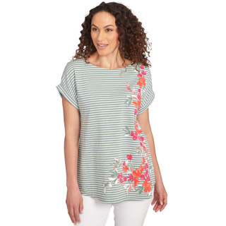 Thumbnail 1: Ruby Road Ruby Road Womens Short Sleeve Printed Top 