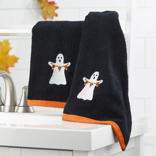 Thumbnail 2: Avanti Avanti Ghost Boo Halloween Hand Towels Set of 2 