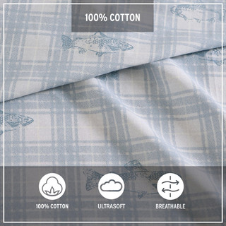 Thumbnail 15: Eddie Bauer Eddie Bauer Methow Plaid Sheet Set 