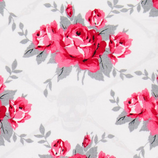 Thumbnail 6: Betsey Johnson Betsey Johnson Skull Rose Trellis Sheet Set 
