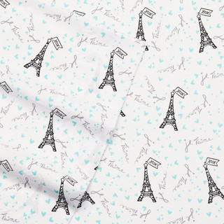 Thumbnail 2: Betsey Johnson Betsey Johnson Je Taime Paris Sheet Set 