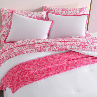 Thumbnail 8: Betsey Johnson Betsey Johnson Signature Hotel Solid Comforter Sham Set 