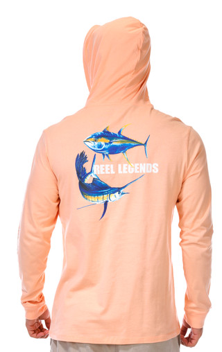 Thumbnail 7: REEL LEGENDS Reel Legends Mens Seabreeze Cotton Hoodie 