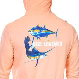 Thumbnail 8: REEL LEGENDS Reel Legends Mens Seabreeze Cotton Hoodie 
