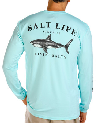 Thumbnail 1: Salt Life Salt Life Mens Jaws of Steel Graphic Long Sleeve Tee 