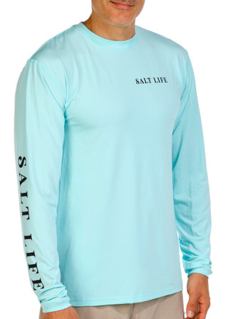 Thumbnail 2: Salt Life Salt Life Mens Jaws of Steel Graphic Long Sleeve Tee 