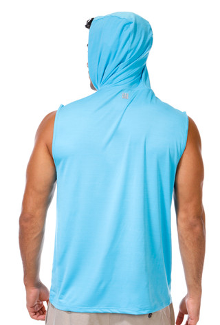 Thumbnail 6: REEL LEGENDS Reel Legends Men's Sleeveless Seaside Reel Chill Tank Hoodie 