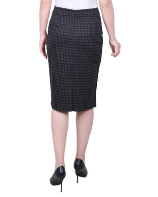 Thumbnail 3: NY COLLECTION NY Collection Petite Knee Length Double Knit Skirt 