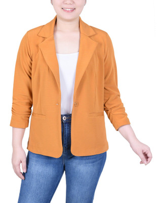 Thumbnail 1: NY COLLECTION NY Collection Petite 3/4 Sleeve Knit Ottoman Jacket 