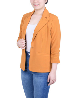Thumbnail 3: NY COLLECTION NY Collection Petite 3/4 Sleeve Knit Ottoman Jacket 