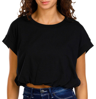 Thumbnail 1: Jolie & Joy Jolie & Joy Juniors Solid Bubble Hem Cap Sleeve Top 