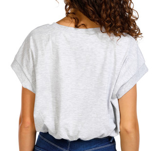 Thumbnail 2: Jolie & Joy Jolie & Joy Juniors Solid Bubble Hem Cap Sleeve Top 