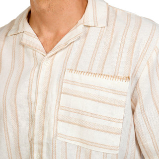 Thumbnail 3: MALIBU Malibu Men's Short Sleeve Woven Button Down Shirt 