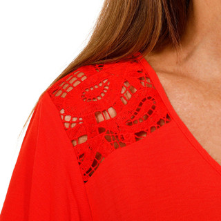 Thumbnail 3: RUNWAY READY Runway Ready Womens Short Sleeve Batwing Solid Top 