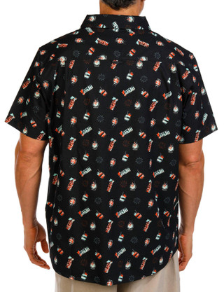 Thumbnail 2: Hurley Hurley Men's Freaky Tiki Short Sleeve Shirt 
