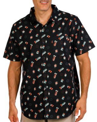 Thumbnail 1: Hurley Hurley Men's Freaky Tiki Short Sleeve Shirt 