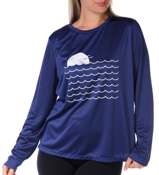 Thumbnail 4: Mountain And Isles Mountain & Isles Womens Outdoor Waves Long Sleeve Top 