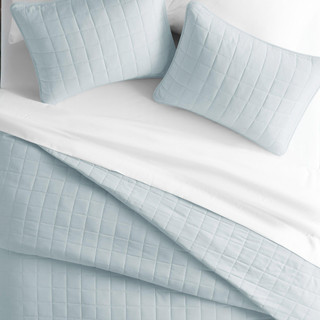 Thumbnail 6: IENJOY HOME Home Collections Premium Soft Square Quilted Coverlet Set 