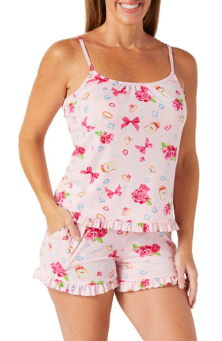 Thumbnail 3: ROOM SERVICE Room Service Women's 2 Pc Bow Print Sleepwear Set 