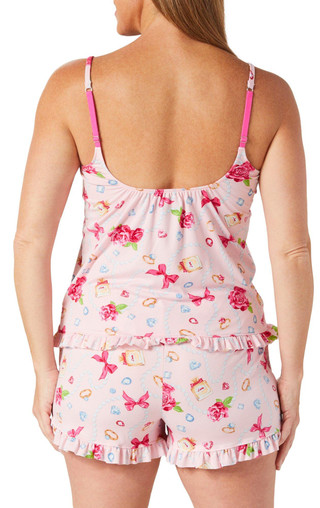 Thumbnail 2: ROOM SERVICE Room Service Women's 2 Pc Bow Print Sleepwear Set 