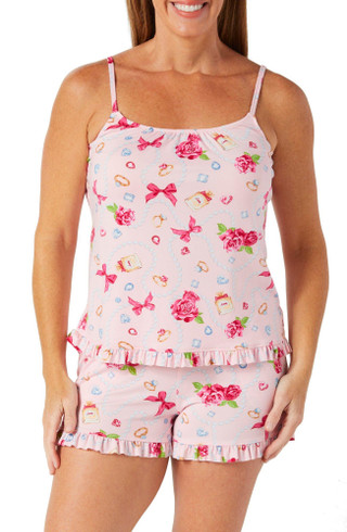Thumbnail 1: ROOM SERVICE Room Service Women's 2 Pc Bow Print Sleepwear Set 