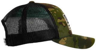 Thumbnail 5: WHAT THE FIN What The Fin Mens Camo Trucker Hat 
