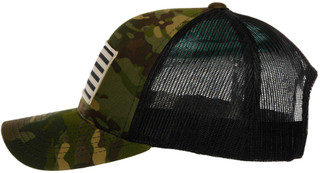 Thumbnail 4: WHAT THE FIN What The Fin Mens Camo Trucker Hat 
