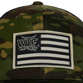 Thumbnail 3: WHAT THE FIN What The Fin Mens Camo Trucker Hat 