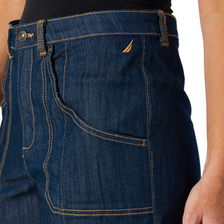 Thumbnail 4: Nautica Nautica Womens Contrast Stretch Denim Culottes 
