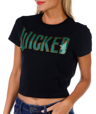 Thumbnail 4: WICKED Wicked Juniors Embellished Wicked Baby Tee 