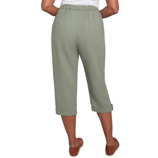 Thumbnail 2: Alfred Dunner Alfred Dunner Petite Button Tab Capris 