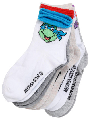 Thumbnail 2: Ninja Turtles Mutant Ninja Turtles 5 Pk Crew Socks 