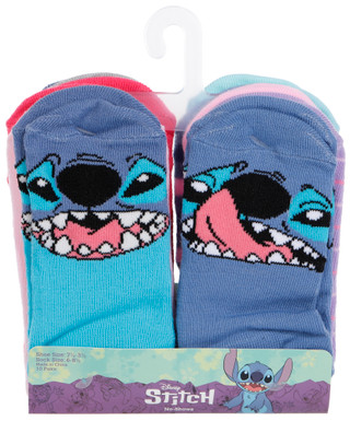 Thumbnail 1: Disney Disney Girls 5 Pk Lilo & Stitch No Show Socks 