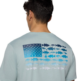 Thumbnail 5: Columbia Columbia PFG Men's Fish Flag II Short Sleeve Shirt 