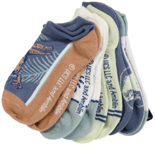 Thumbnail 2: Jurassic Park Jurassic Park 5 Pk No Show Socks 