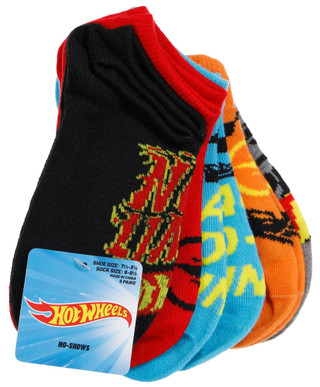 Thumbnail 1: Hot Wheels Hot Wheels 5 Pk No Show Socks 